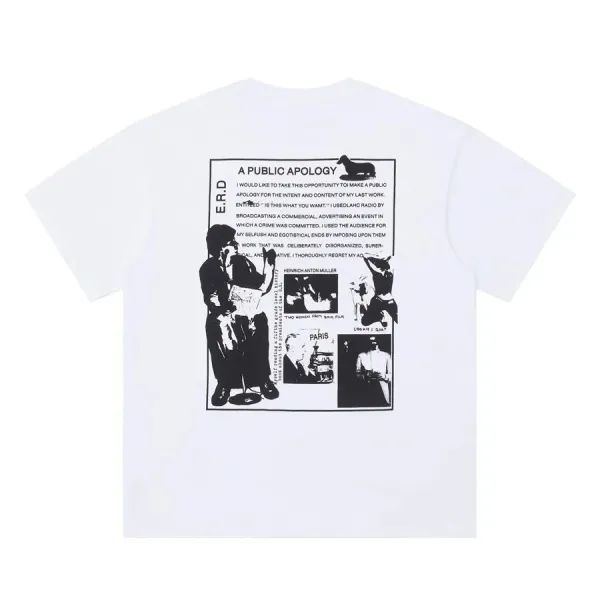 Erdem x Psychic Magazine Black Graphic Print T-Shirt - 10