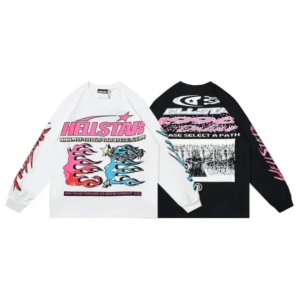 Hellstar Path to Paradise Long Sleeve T-Shirt White - 10