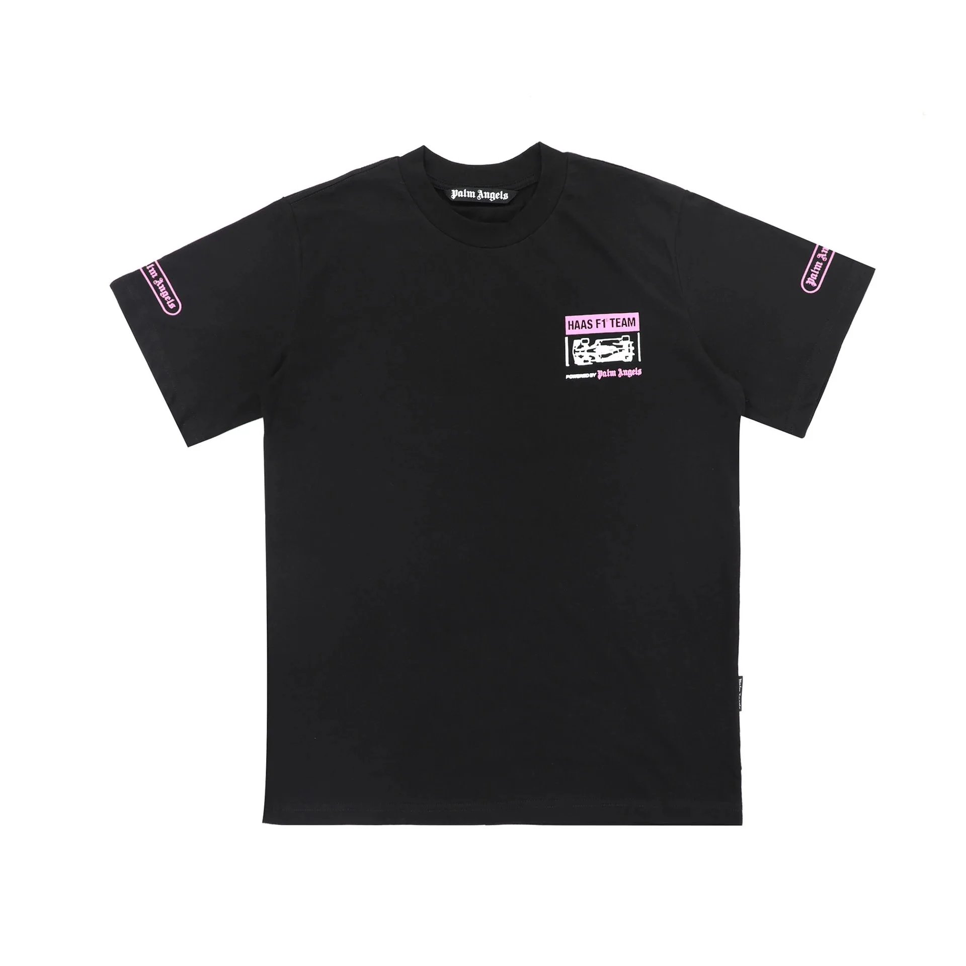 Palm Angels T-Shirts Short-Sleeve Graphic Print — 2248 Black