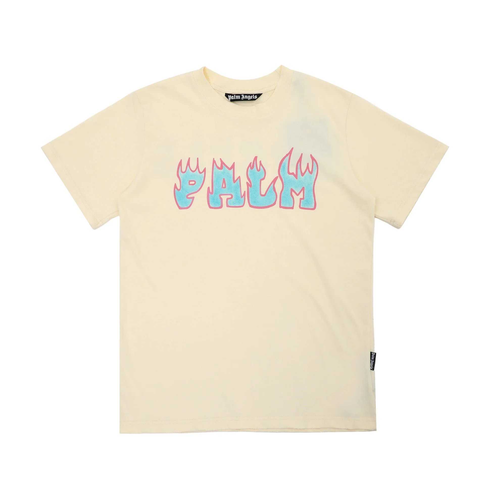 Palm Angels T-Shirts Short-Sleeve Graphic Print — 2237 Apricot