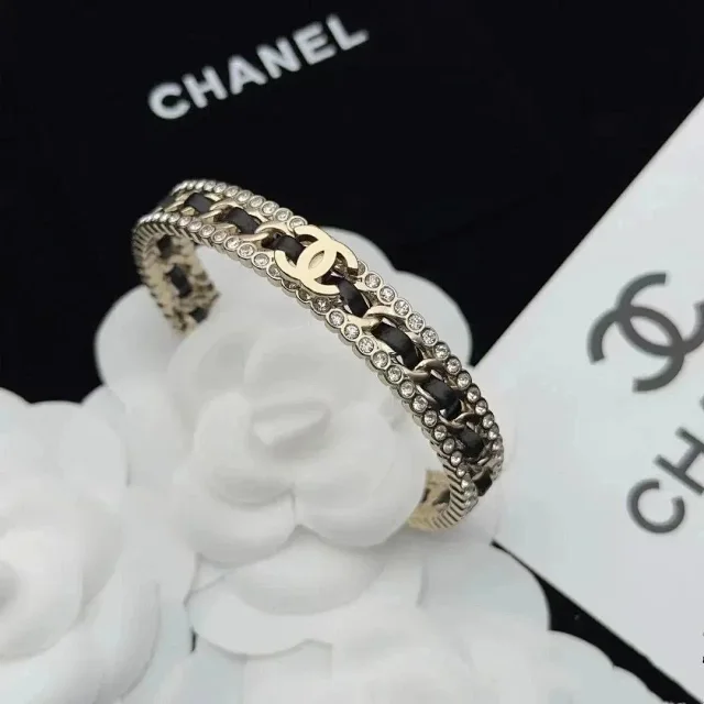 Chanel Jewelry Logo Cuff Bracelet product detail image 1