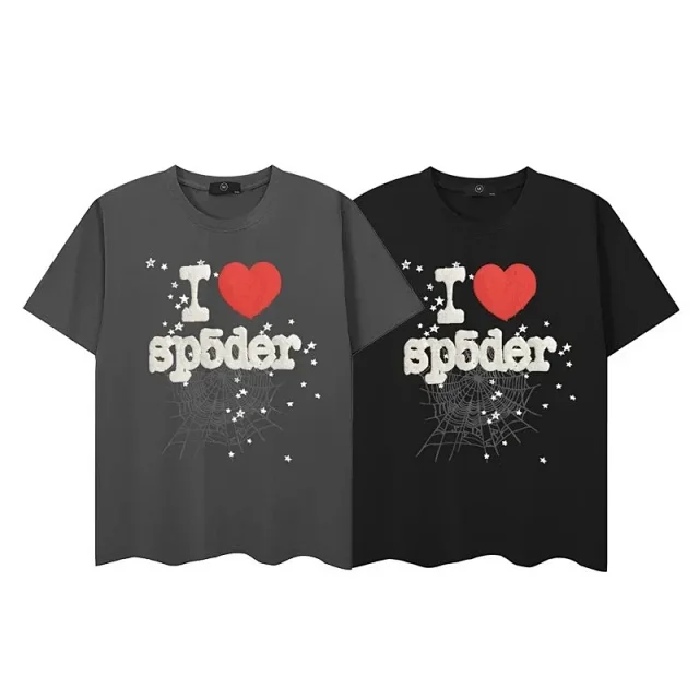 Sp5der T-Shirts Graphic spiderweb print product detail image 8