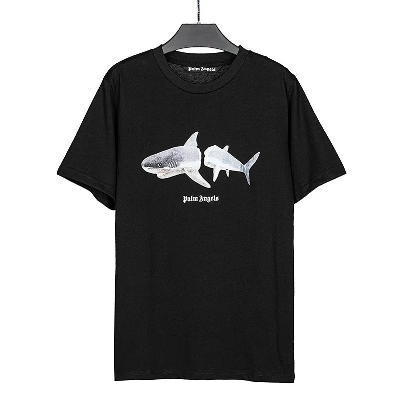 Palm Angels T-Shirts Short-Sleeve Graphic Print — 2181 Black