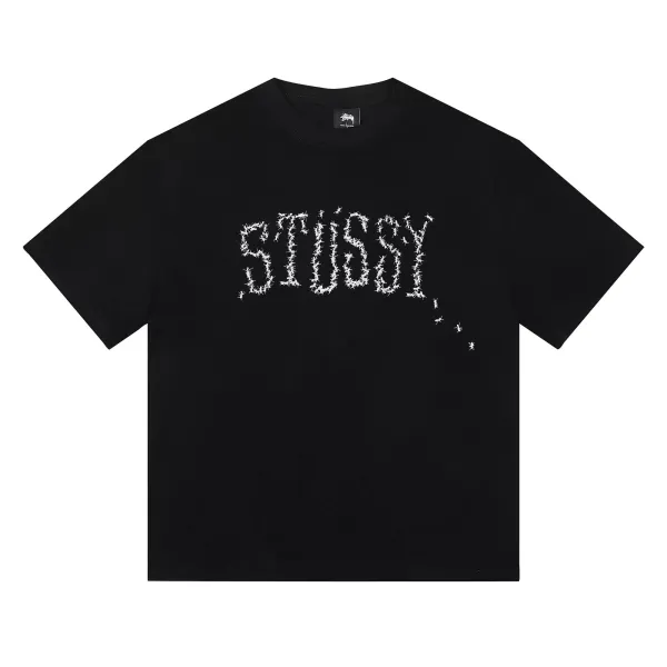 Stüssy Floral Collage Navy T-Shirt - 9