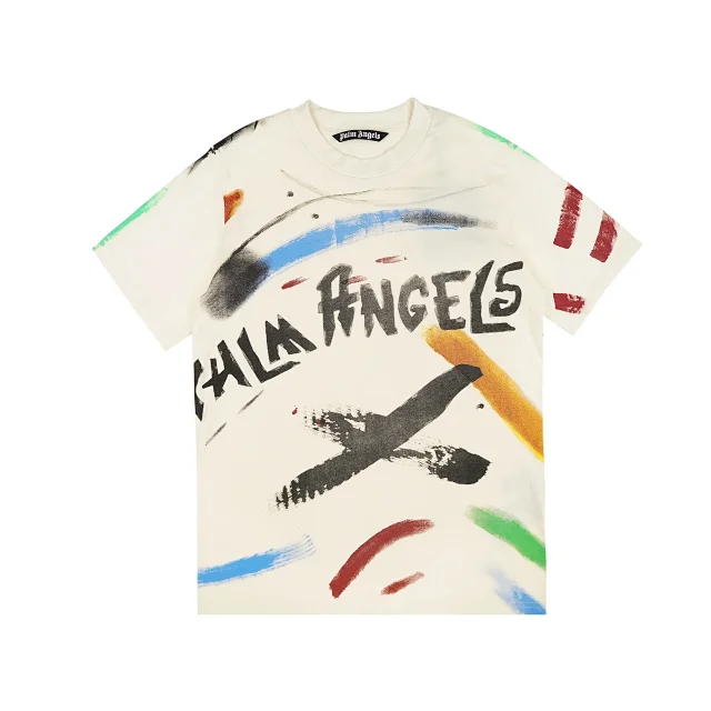 Palm Angels T-Shirts Short-Sleeve Graphic Print product detail image 2