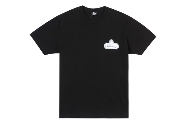 Stüssy Classic Logo Black T-Shirt - 1