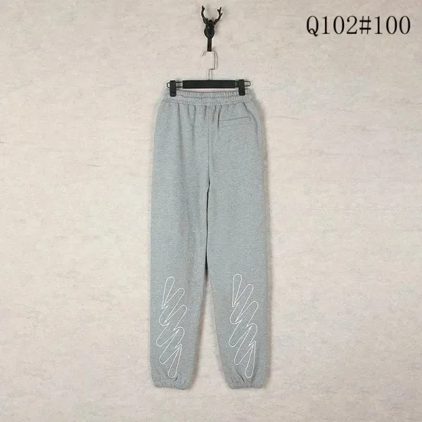 Off-White Diagonal Arrow Print White Sweatpants - 11