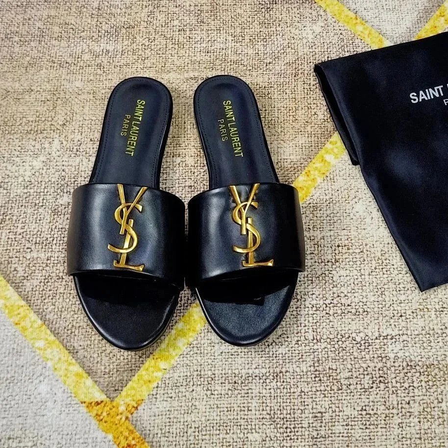 Saint Laurent Tribute Slide Red Patent Leather Slippers product detail 2 in Litbuy spreadsheet finds