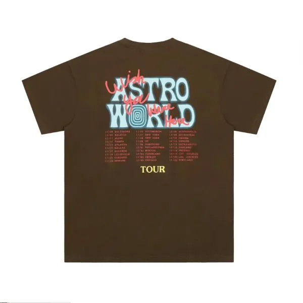 Astroworld Psycho Meme Brown T-Shirt - 4