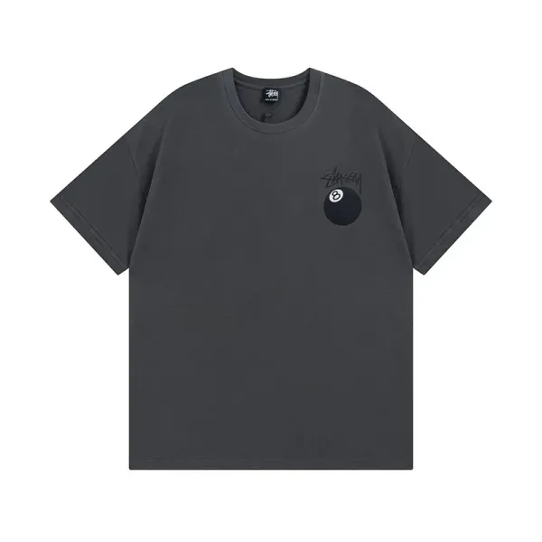 Stüssy 8-Ball Graphic T-Shirt Charcoal Gray T-Shirt - 1