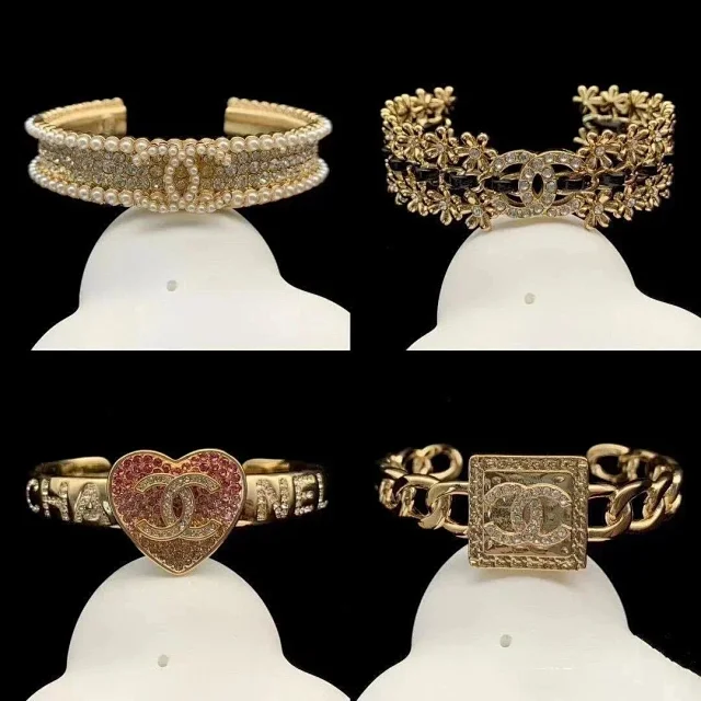 Chanel Jewelry Logo Cuff Bracelet product detail image 4