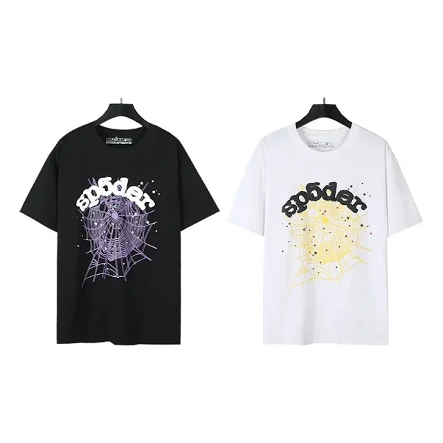 Sp5der T-Shirts Spider and star graphic product detail image 4
