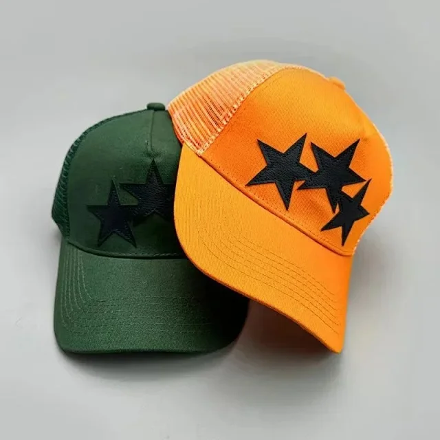 Unbranded Hats Mesh Trucker Baseball Cap with Star Appliqué product detail image 2