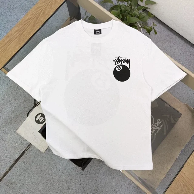 Stüssy T-Shirts Short-Sleeve Crew Neck Logo Graphic product detail image 6