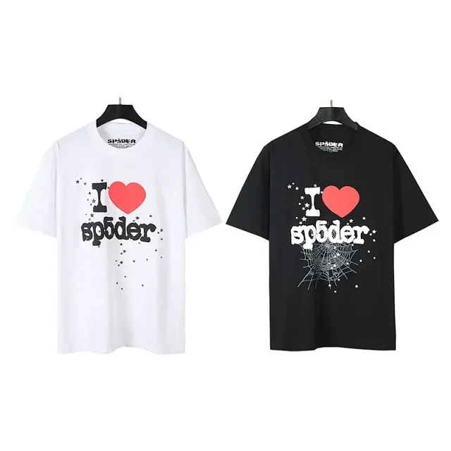 Sp5der T-Shirts Spider and star graphic product detail image 5