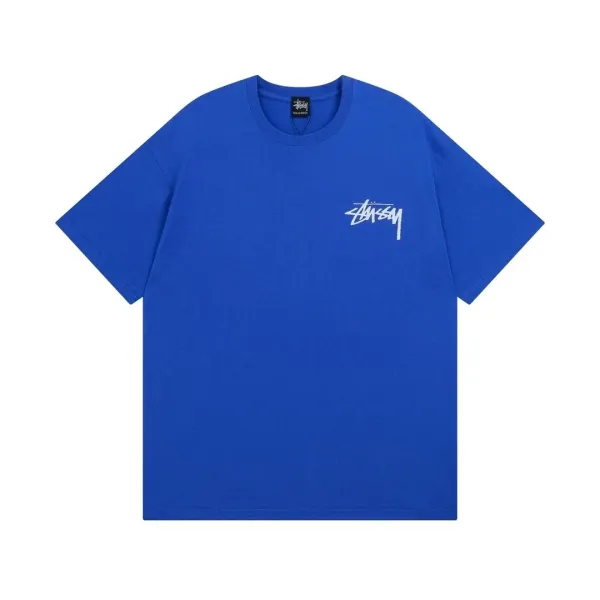 Stussy Stock Logo T-Shirt Royal Blue T-Shirt - 1