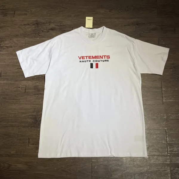 Vetements Haute Couture Flag T-Shirt White - 1