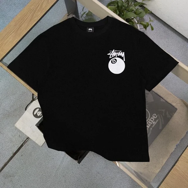 Stüssy T-Shirts Short-Sleeve Crew Neck Logo Graphic product detail image 5