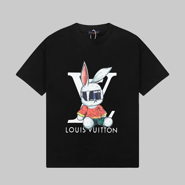 Louis Vuitton T-Shirts LV Logo and Rabbit Graphic Print product detail image 4