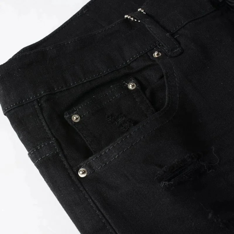 Gallery Dept. Patchwork Distressed Black Jeans - 9