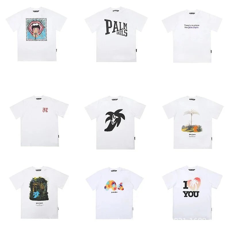 Palm Angels T-Shirts Short-sleeve graphic logo T-shirt image 2