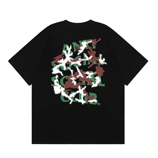 Anti Social Club T-Shirts Graphic Print Short-Sleeve T-Shirt product detail image 8