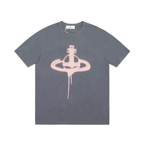 Vivienne Westwood Orb Spray Paint T-Shirt Gray - 1