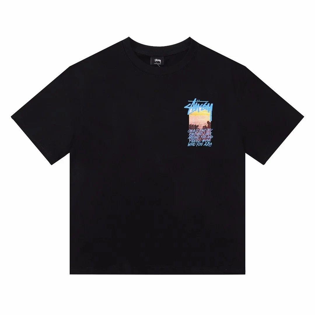 Stüssy T-Shirts Short-Sleeve Crew Neck Logo Graphic — 22