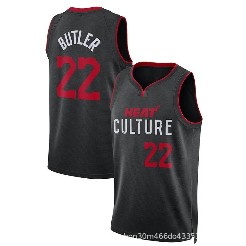 Miami Heat Culture Jersey Black/Red Basketball Jersey - 1