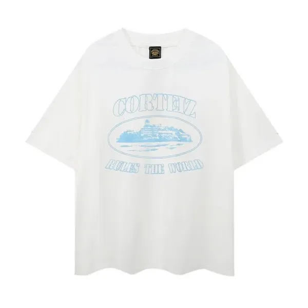 Corteiz Rules The World Graphic T-Shirt White - 1