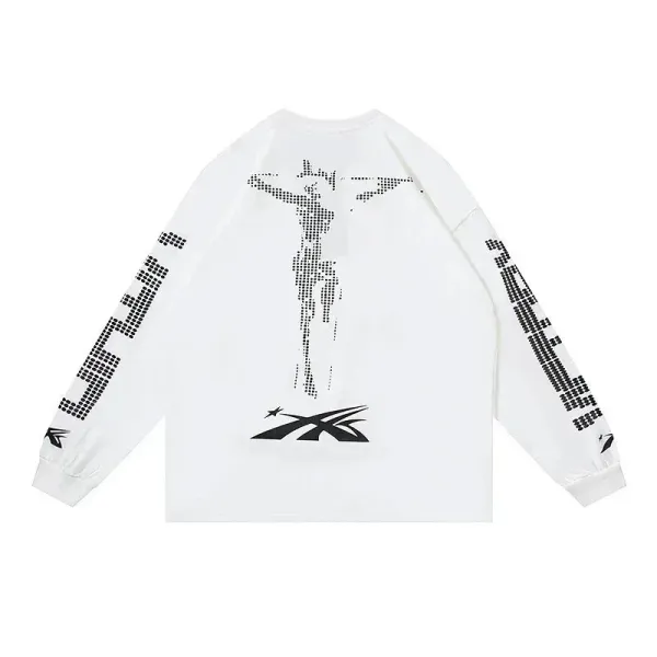 Hellstar Path to Paradise Long Sleeve T-Shirt White - 8
