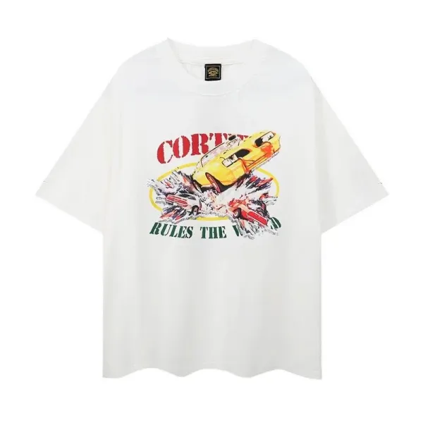 Corteiz Rules The World Graphic T-Shirt White - 9