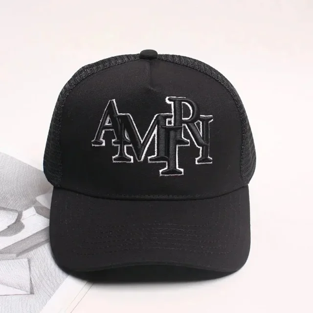 AMIRI Hats Mesh trucker cap with embroidered logo product detail image 1