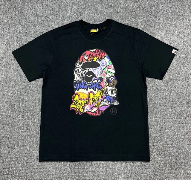 A Bathing Ape T-Shirts Short-sleeve camouflage Head graphic product detail image 4