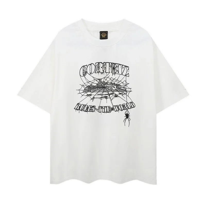 Corteiz Spider Web Graphic T-Shirt White - 1