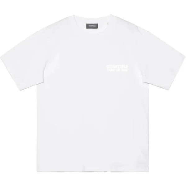 Fear of God Essentials White Logo T-Shirt - 1