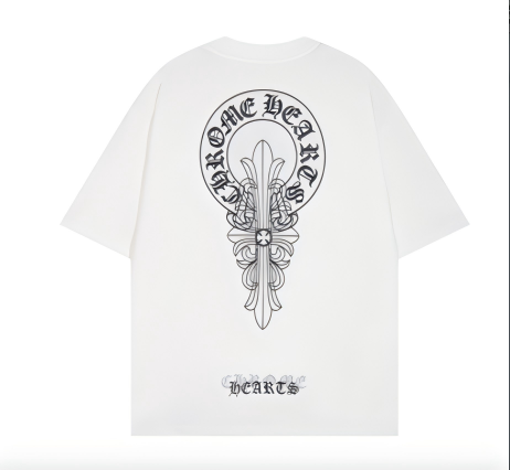 Chrome Hearts T-Shirts Cross Graphic Short-Sleeve T-Shirt image 11