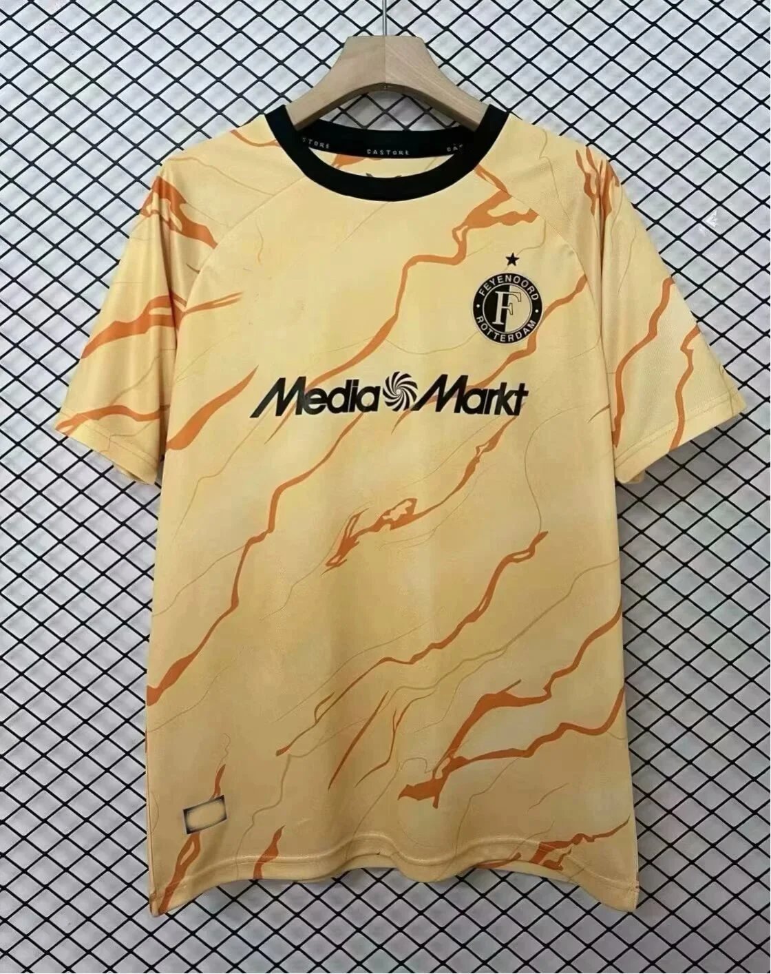 Feyenoord Rotterdam x Castore Away Jersey Yellow Marble Print Jersey - 1