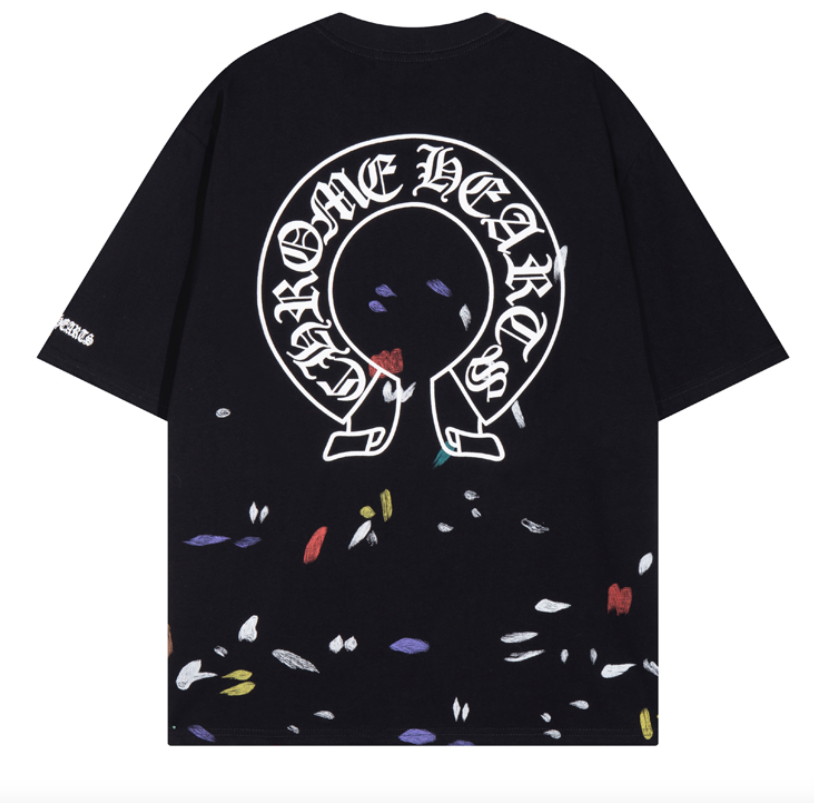 Chrome Hearts T-Shirts Cross Graphic Short-Sleeve T-Shirt image 9