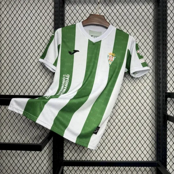 Joma Real Betis 1954 Heritage Jersey Green and White Striped Football Shirt - 1