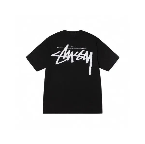 Stussy Stock Logo T-Shirt Black - 1