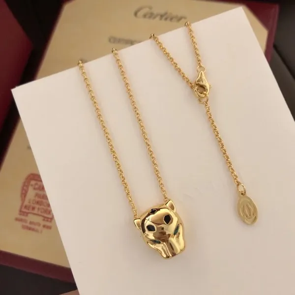 Cartier Panthère de Cartier Small Gold Pendant Necklace - 1