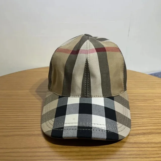 Burberry Hats Plaid Baseball Cap product detail image 5