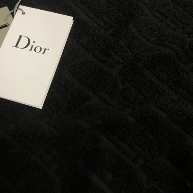 Dior T-Shirts Oblique-pattern crew-neck product detail image 5