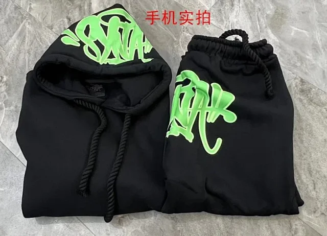 Syna World Hoodies & Sweatshirts Graffiti-logo pullover hoodie product detail image 4