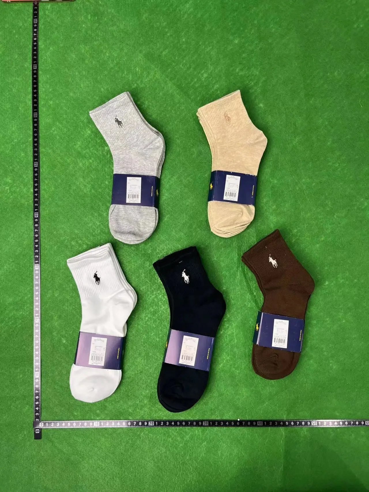 Ralph Lauren Polo Bear Crew Socks White - 11