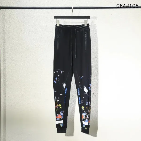 Off-White Diagonal Arrow Print White Sweatpants - 8