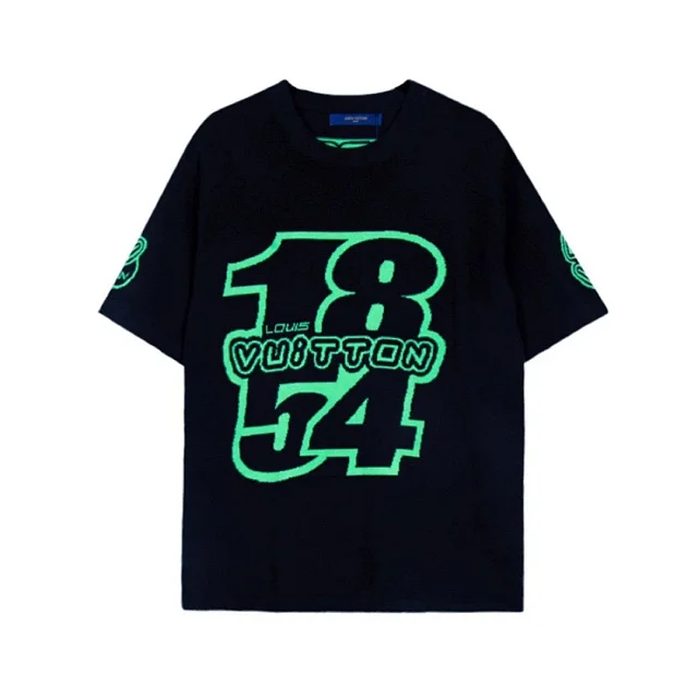 Louis Vuitton T-Shirts Short-Sleeve Graphic Print product detail image 1