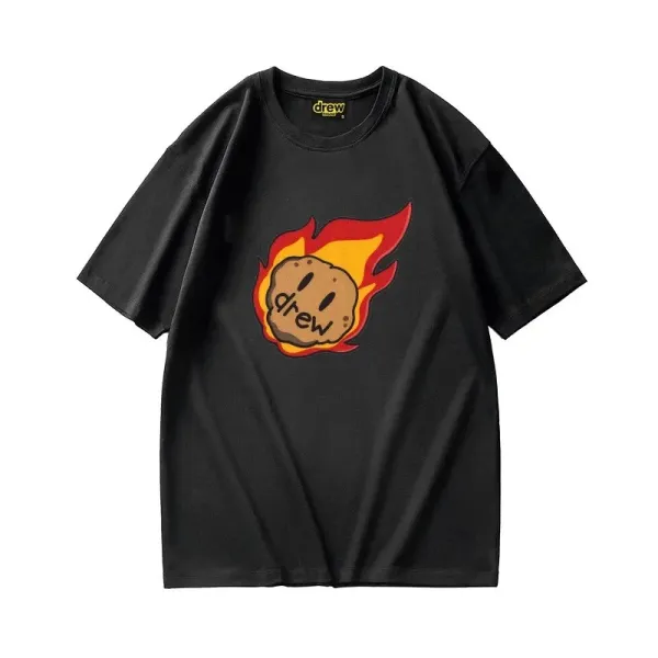 Drew House Flame Cookie Black T-Shirt - 1