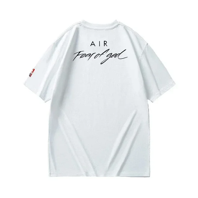 ESSENTIALS T-Shirts Oversized crewneck short-sleeve T-shirt with Fear of God print product detail image 3